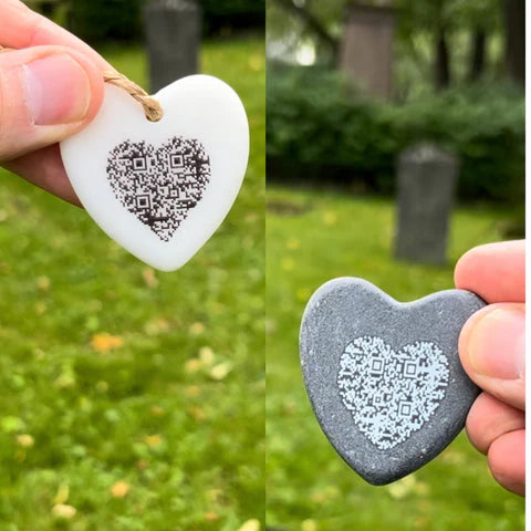 Heart Medal Double Granite
